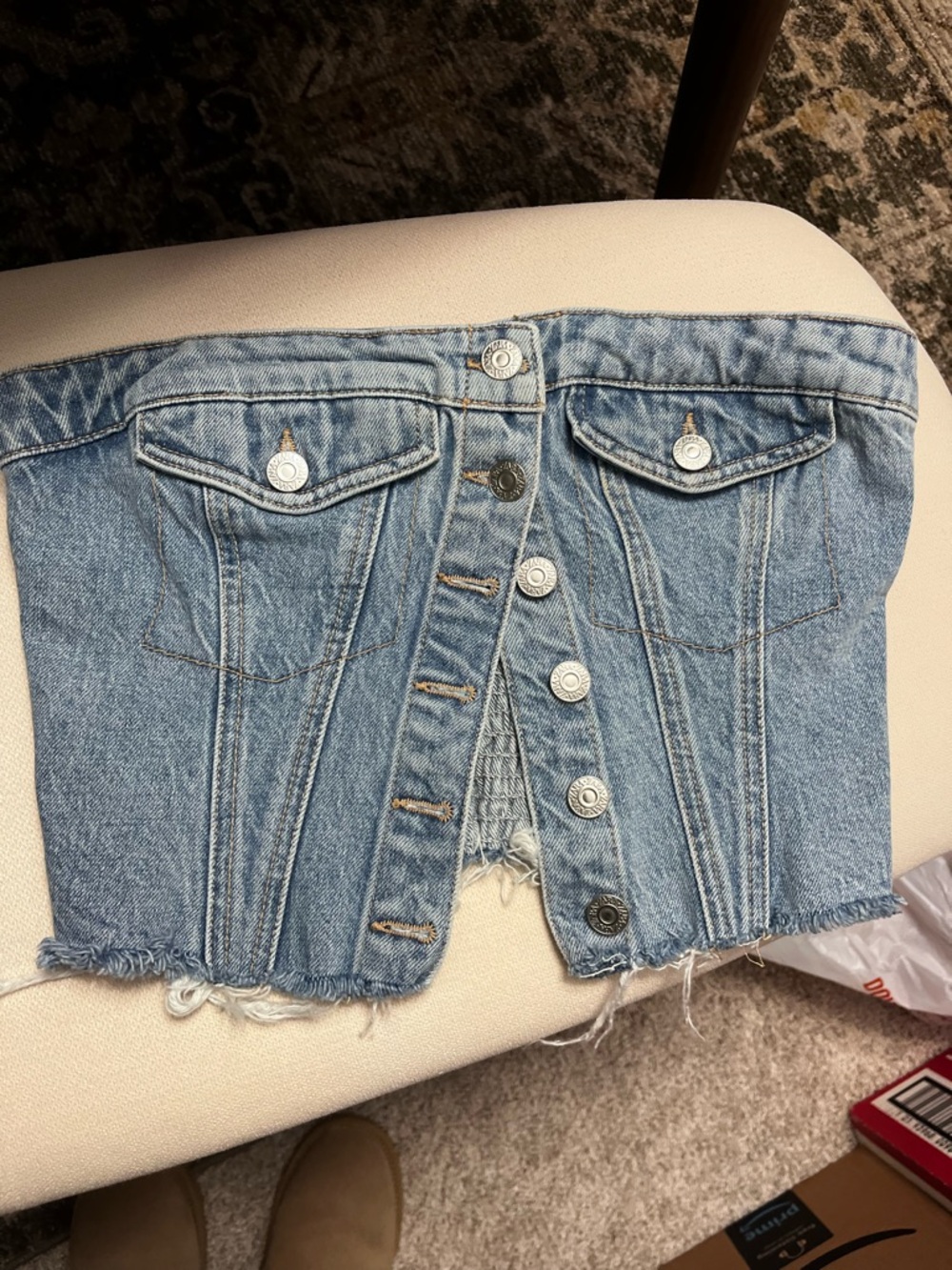 Zara Denim TubeTop